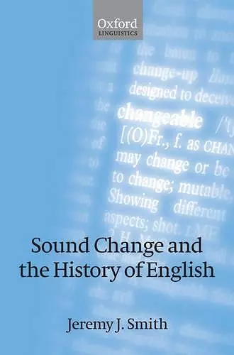 Sound Change and the History of English cover