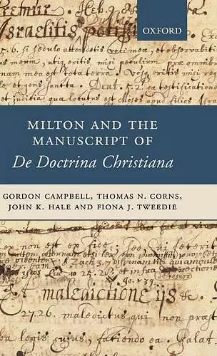 Milton and the Manuscript of De Doctrina Christiana cover