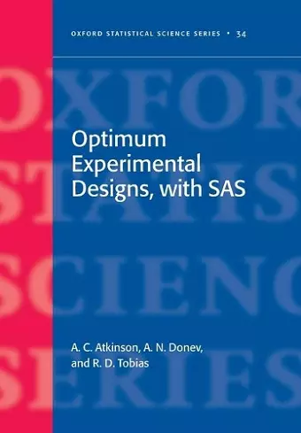 Optimum Experimental Designs, with SAS cover