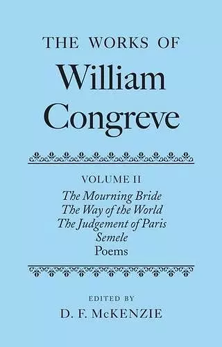 The Works of William Congreve cover