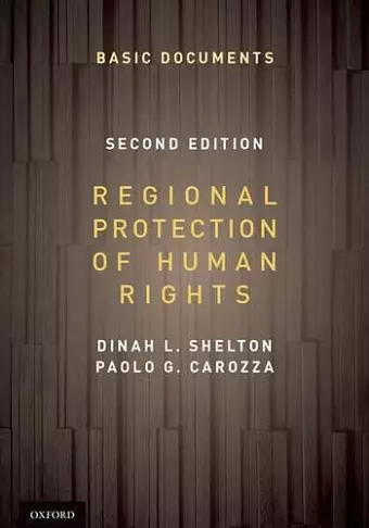 Regional Protection of Human Rights: Documentary Supplement cover