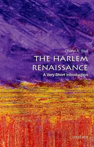 The Harlem Renaissance: A Very Short Introduction cover