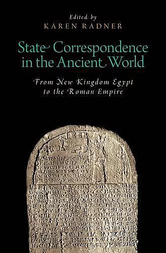 State Correspondence in the Ancient World cover
