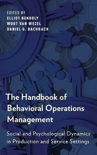 The Handbook of Behavioral Operations Management cover