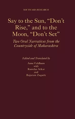 Say to the Sun, "Don't Rise," and to the Moon, "Don't Set" cover