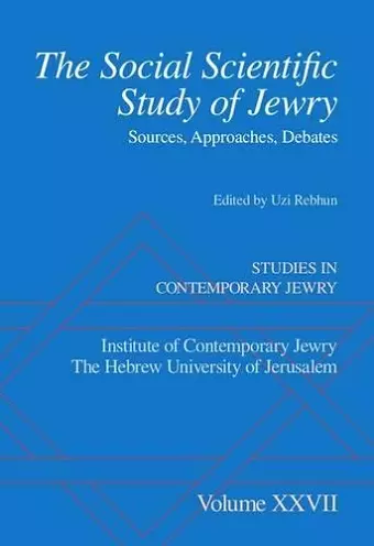 The Social Scientific Study of Jewry cover