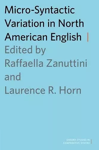 Micro-Syntactic Variation in North American English cover