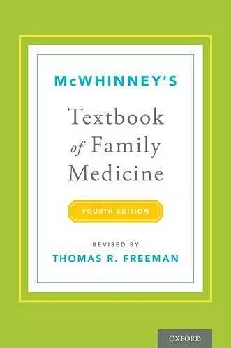 McWhinney's Textbook of Family Medicine cover