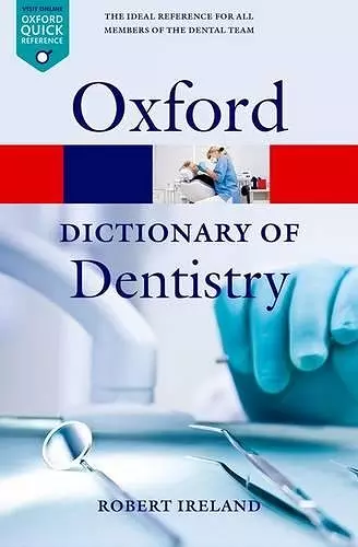 A Dictionary of Dentistry cover