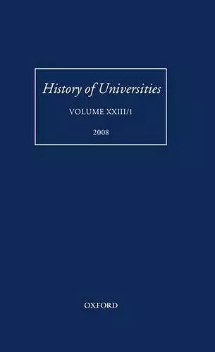 History of Universities cover