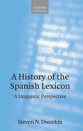 A History of the Spanish Lexicon cover