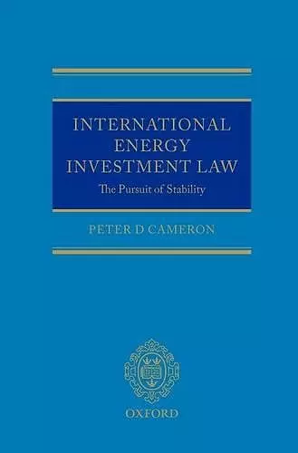 International Energy Investment Law cover