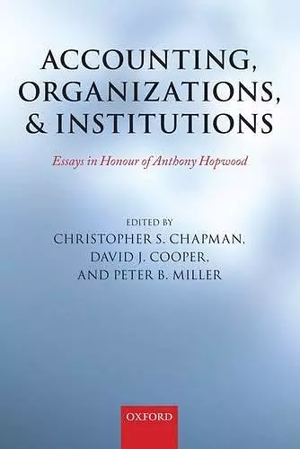 Accounting, Organizations, and Institutions cover