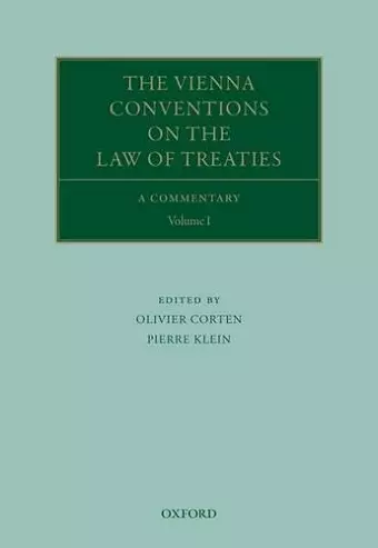 The Vienna Conventions on the Law of Treaties cover