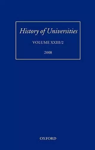 History of Universities cover