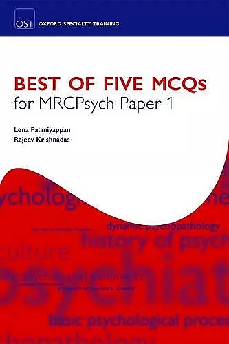 Best of Five MCQs for MRCPsych Paper 1 cover