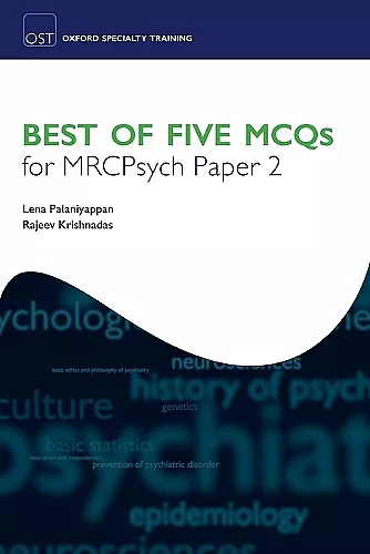 Best of Five MCQs for MRCPsych Paper 2 cover