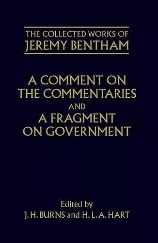 A Comment on the Commentaries and A Fragment on Government cover