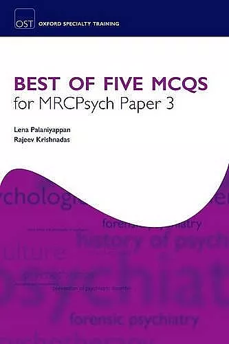 Best of Five MCQs for MRCPsych Paper 3 cover