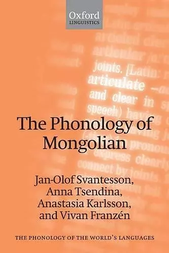 The Phonology of Mongolian cover