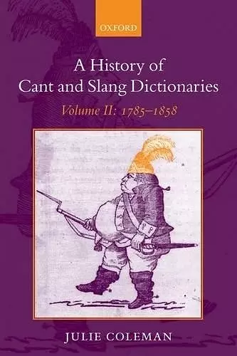 A History of Cant and Slang Dictionaries cover