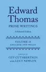 Edward Thomas: Prose Writings: A Selected Edition cover
