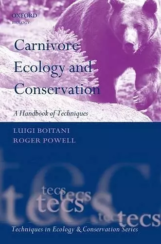 Carnivore Ecology and Conservation cover