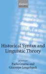 Historical Syntax and Linguistic Theory cover