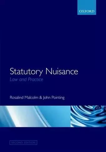 Statutory Nuisance: Law and Practice cover