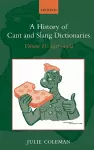 A History of Cant and Slang Dictionaries cover