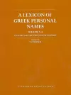 A Lexicon of Greek Personal Names cover