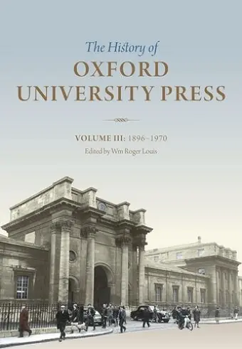 The History of Oxford University Press: Volume III cover