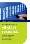 An Introduction to Clinical Research cover