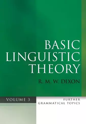 Basic Linguistic Theory Volume 3 cover