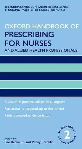 Oxford Handbook of Prescribing for Nurses and Allied Health Professionals cover