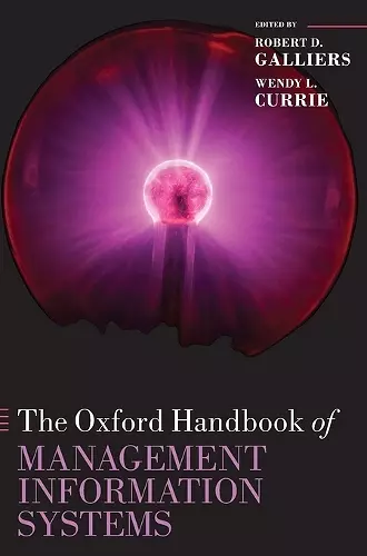 The Oxford Handbook of Management Information Systems cover