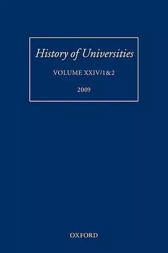 History of Universities cover