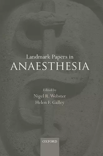 Landmark Papers in Anaesthesia cover
