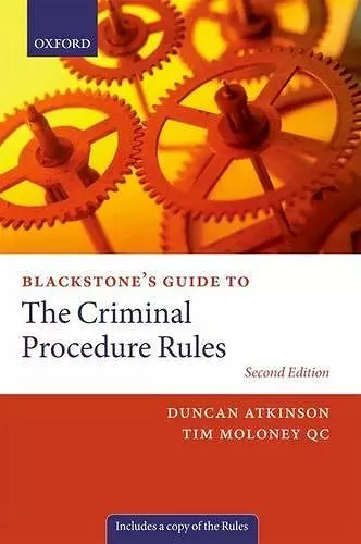 Blackstone's Guide to the Criminal Procedure Rules cover