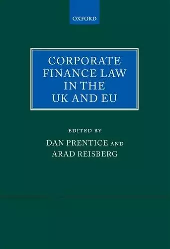 Corporate Finance Law in the UK and EU cover