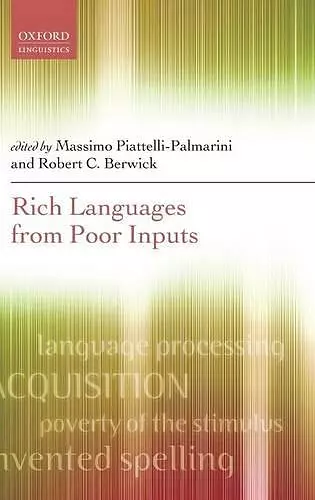 Rich Languages From Poor Inputs cover