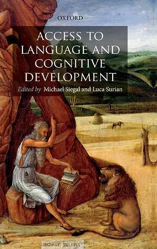 Access to Language and Cognitive Development cover