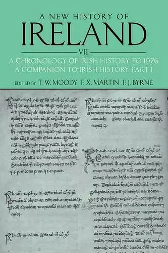 A New History of Ireland, Volume VIII cover