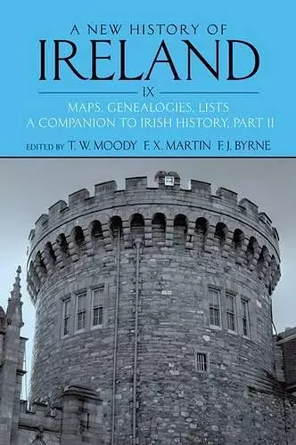 A New History of Ireland Volume IX cover