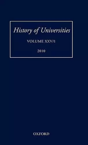 History of Universities cover