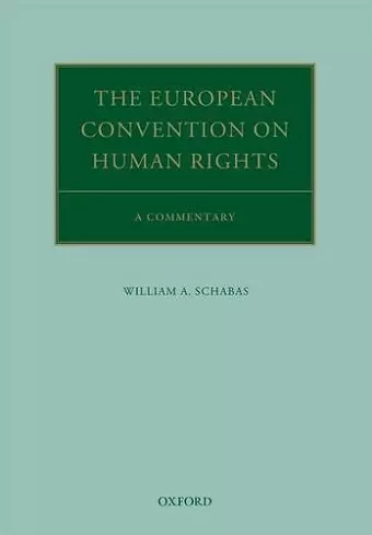 The European Convention on Human Rights cover