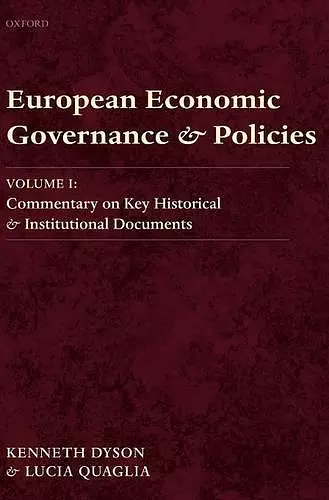 European Economic Governance and Policies cover