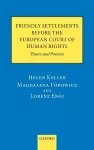 Friendly Settlements before the European Court of Human Rights cover