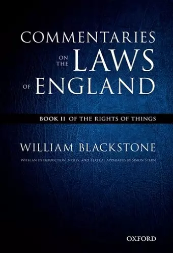 The Oxford Edition of Blackstone's: Commentaries on the Laws of England cover