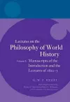 Hegel: Lectures on the Philosophy of World History, Volume I cover